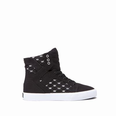 Gyerek Supra SKYTOP Magasszárú Cipő HU472590 Fekete/Fehér